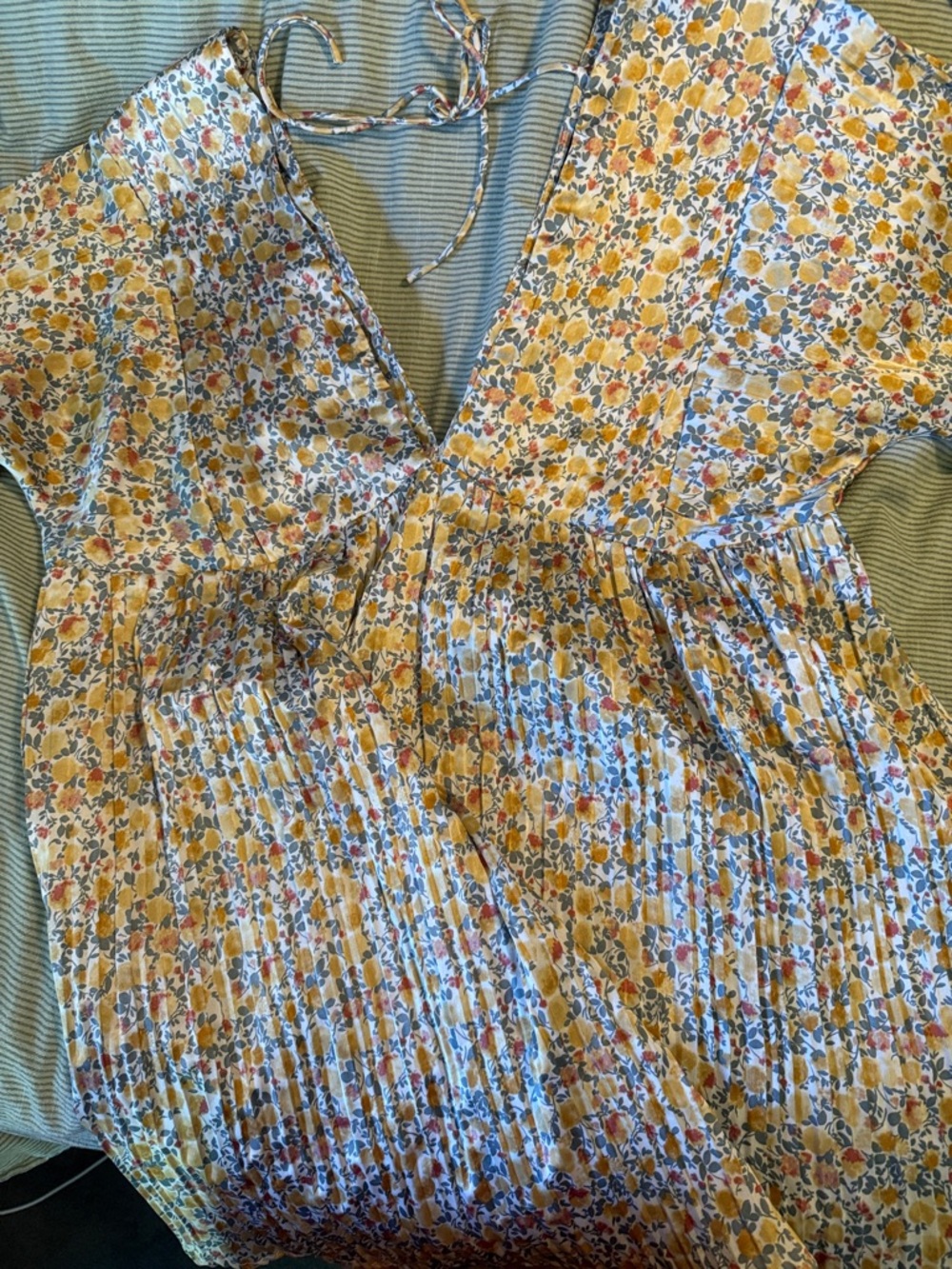 Floral Silk Mini Dress